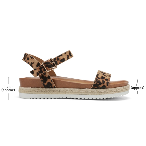 Espadrille Platform Sandals - LEOPARD SUEDE - 1